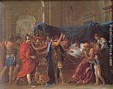 Nicolas Poussin Canvas Paintings - The Death of Germanicus - detail